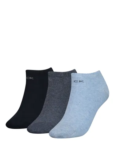 Calvin Klein Chloe Liner Socks, Pack of 3 - Blue Melange - 006 - Female