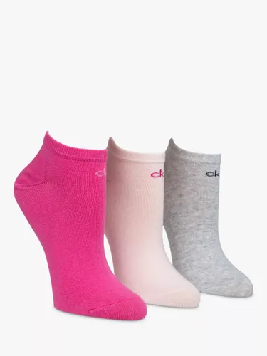 Calvin Klein Chloe Liner Socks, Pack of 3 - Pink/Multi - Female