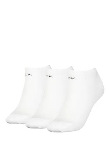 Calvin Klein Chloe Liner Socks, Pack of 3 - White - 001 - Female