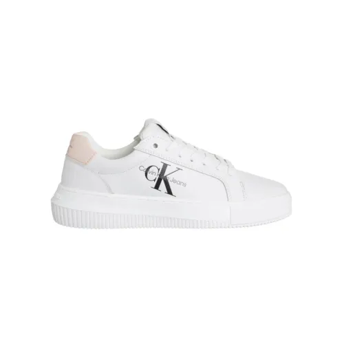 Calvin Klein , Chunky Cupsule Mono Sneakers ,White female, Sizes: