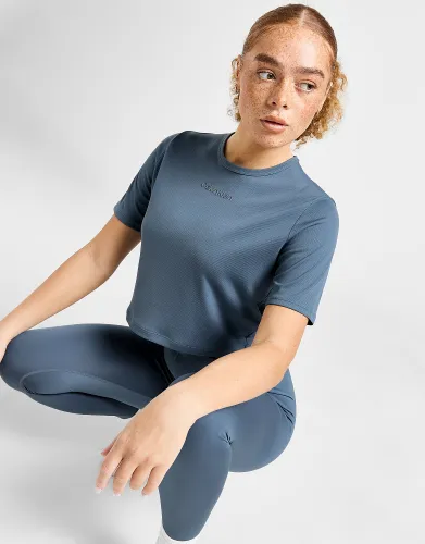 Calvin Klein CK Sport Crop T-Shirt - Blue - Womens