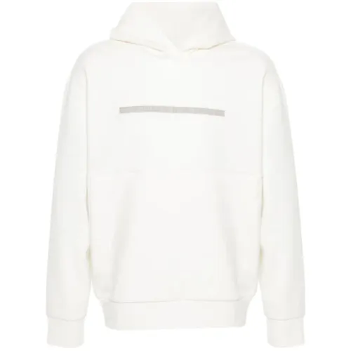 Calvin Klein , Color Embossed Logo Hoodie ,White male, Sizes: