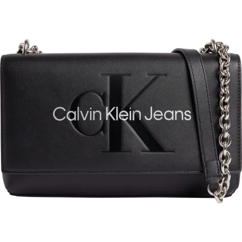 Calvin Klein , Convertible Shoulder Bag Black ,Black female, Sizes: ONE SIZE