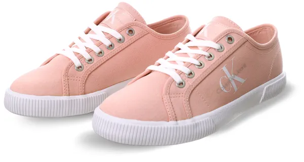 Calvin Klein Coral Recycled Canvas Trainers