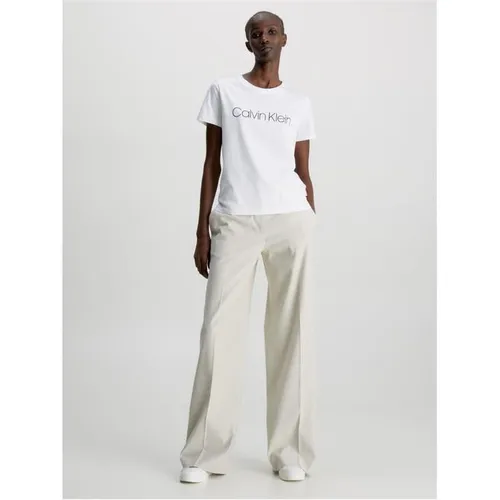Calvin Klein Core Logo Boxy T-Shirt - White