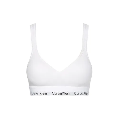 Calvin Klein cotton bralette lightly lined - White