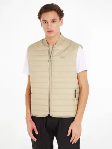 Calvin Klein Crinkle Quilted Gilet, Clay - Clay - Male