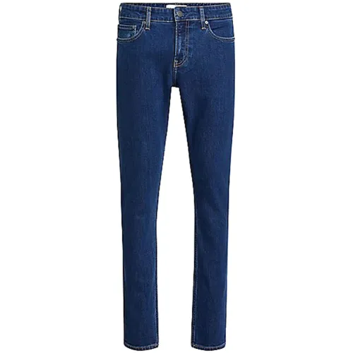 Calvin Klein , Dark Slim Fit Denim Jeans ,Blue male, Sizes: