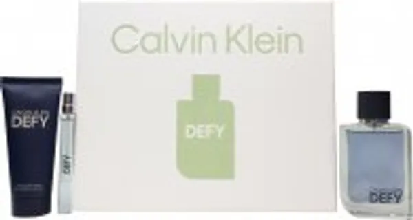Calvin Klein Defy Gift Set 100ml EDT+ 100ml Shower Gel + 10ml EDT