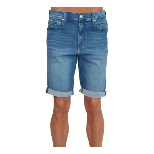 Calvin Klein , Denim Shorts ,Blue male, Sizes: