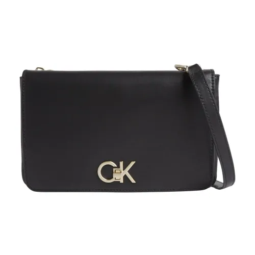 Calvin Klein , Double Gusset Crossbody Bag ,Black female, Sizes: ONE SIZE
