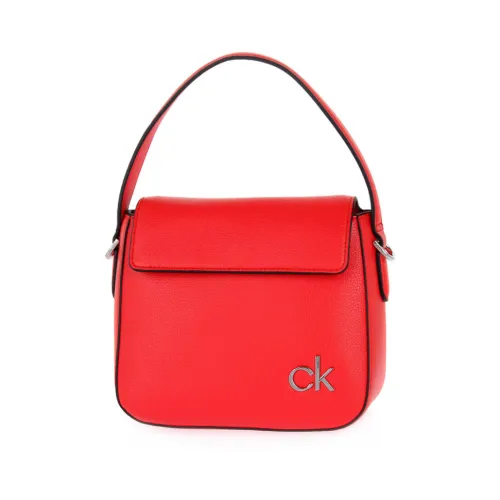 Calvin Klein , Elegant Leather Handbag for Women ,Red female, Sizes: ONE SIZE