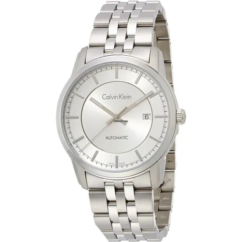 Calvin Klein , Elegant Silver Watch with Automatic Dial ,Gray male, Sizes: ONE SIZE