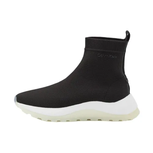 Calvin Klein , Elevate Your Game with 2-Piece Sole Sock Boot ,Black female, Sizes: