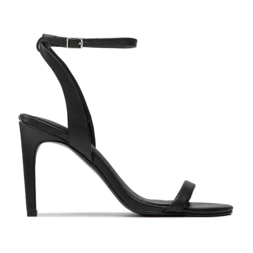 Calvin Klein , Elevate Your Style with High Heel Sandals ,Black female, Sizes: