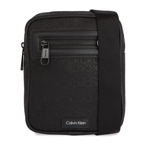 Calvin Klein , Elevated Reporter Men's Bag Spring/Summer Collection ,Black male, Sizes: ONE SIZE