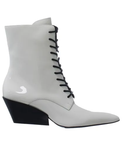 Calvin Klein Faith Womens White Shoes Patent Leather