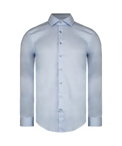 Calvin Klein Fitted Mens Light Blue Shirt