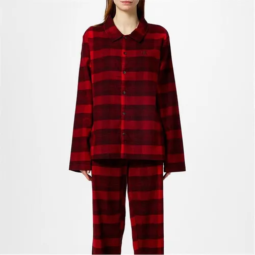 Calvin Klein Flannel Pyjama Top - Red