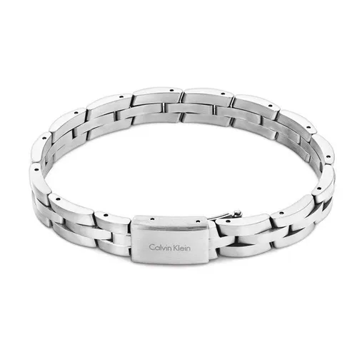 Calvin Klein Gents Calvin Klein brushed stainless steel bracelet - Silver