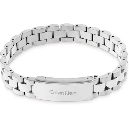 Calvin Klein Gents Calvin Klein stainless steel brushed and polished 3 row bracelet - Silver