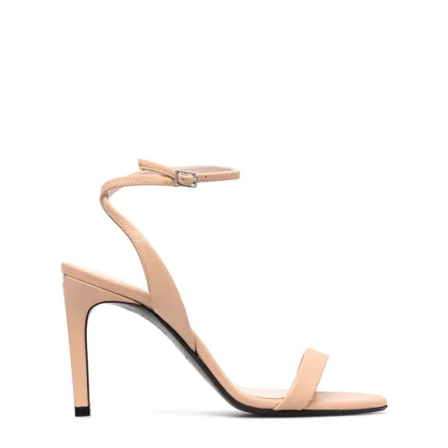 Calvin Klein , Heel Sandal Bracelet Shoes ,Beige female, Sizes: