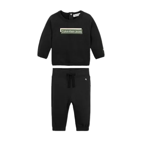 Calvin Klein , Hero Sweatpants and Sweater Set ,Black male, Sizes: