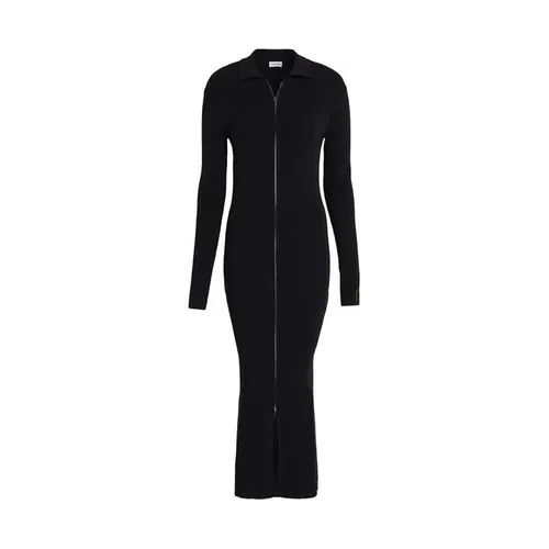 CALVIN KLEIN Iconic Rib Shirt Dress - Black