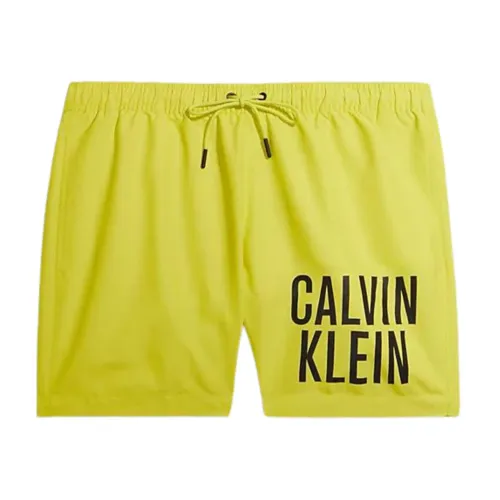 Calvin Klein , Intense Power Athletic Swim Shorts ,Yellow male, Sizes: