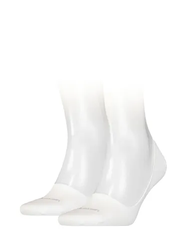 Calvin Klein Invisible Trainer Liner Cotton Socks, Pack of 2 - 002 White - Male