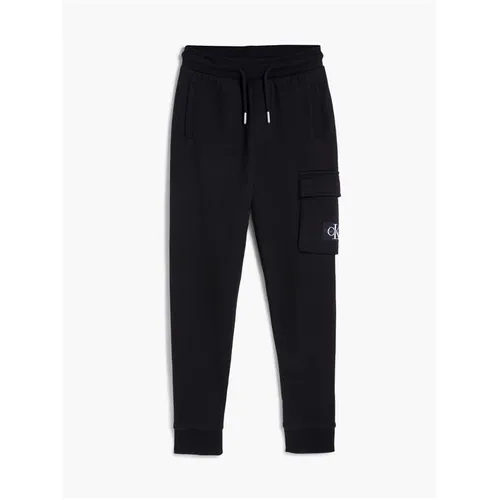 Calvin Klein Jeans Badge Cargo Sweatpants Boys - Black