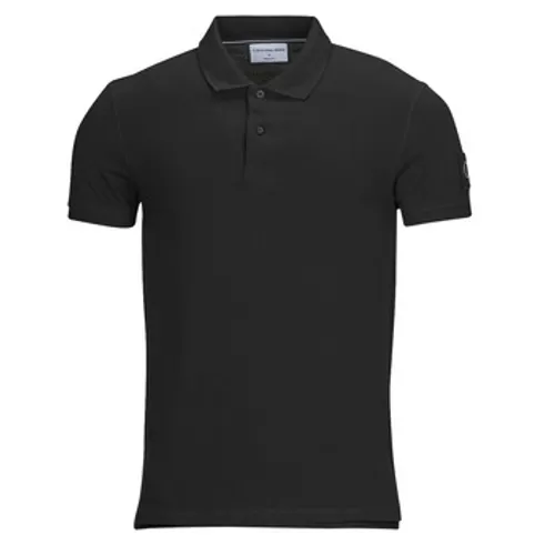 Calvin Klein Jeans  BADGE POLO  men's Polo shirt in Black