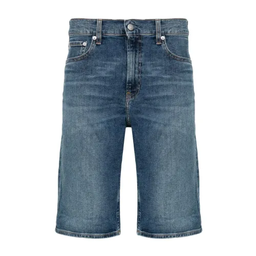 Calvin Klein Jeans , Blue Denim Shorts ,Blue male, Sizes: