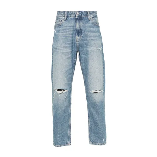 Calvin Klein Jeans , Blue Jeans for Men ,Blue male, Sizes: