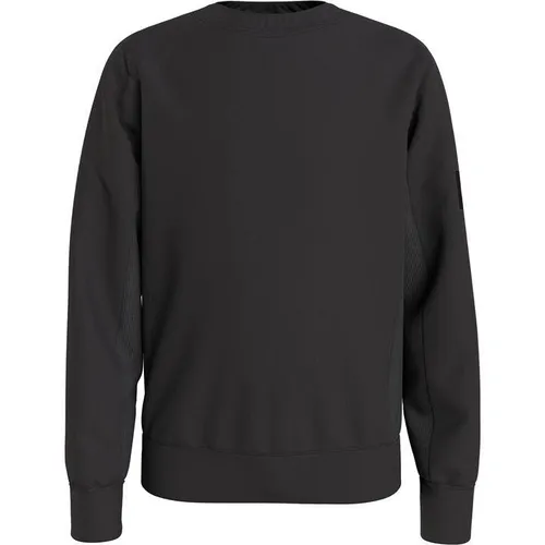 Calvin Klein Jeans Boy's Badge Crew Neck Sweatshirt - Black
