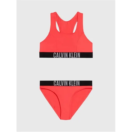 Calvin Klein Jeans Bralette Bikini Set Juniors - Red