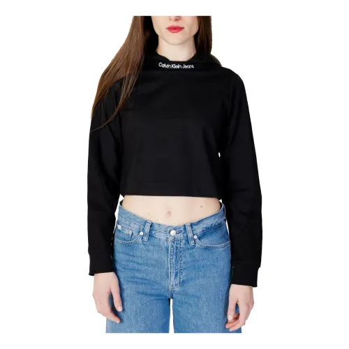 Calvin Klein Jeans , Calvin Klein Jeans Womens Sweatshirt ,Black female, Sizes:
