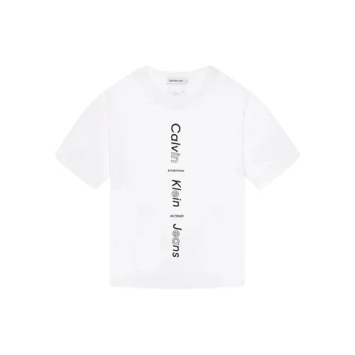 Calvin Klein Jeans , Casual Cotton Tee Shirt ,White male, Sizes: