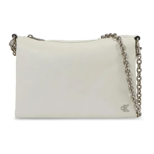 Calvin Klein Jeans , Chain Camera Pouch Spring/Summer Collection ,Beige female, Sizes: ONE SIZE