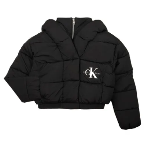 Calvin Klein Jeans  CK ARCHIVE PUFFER JACKET  girls's Children's Jacket in Black