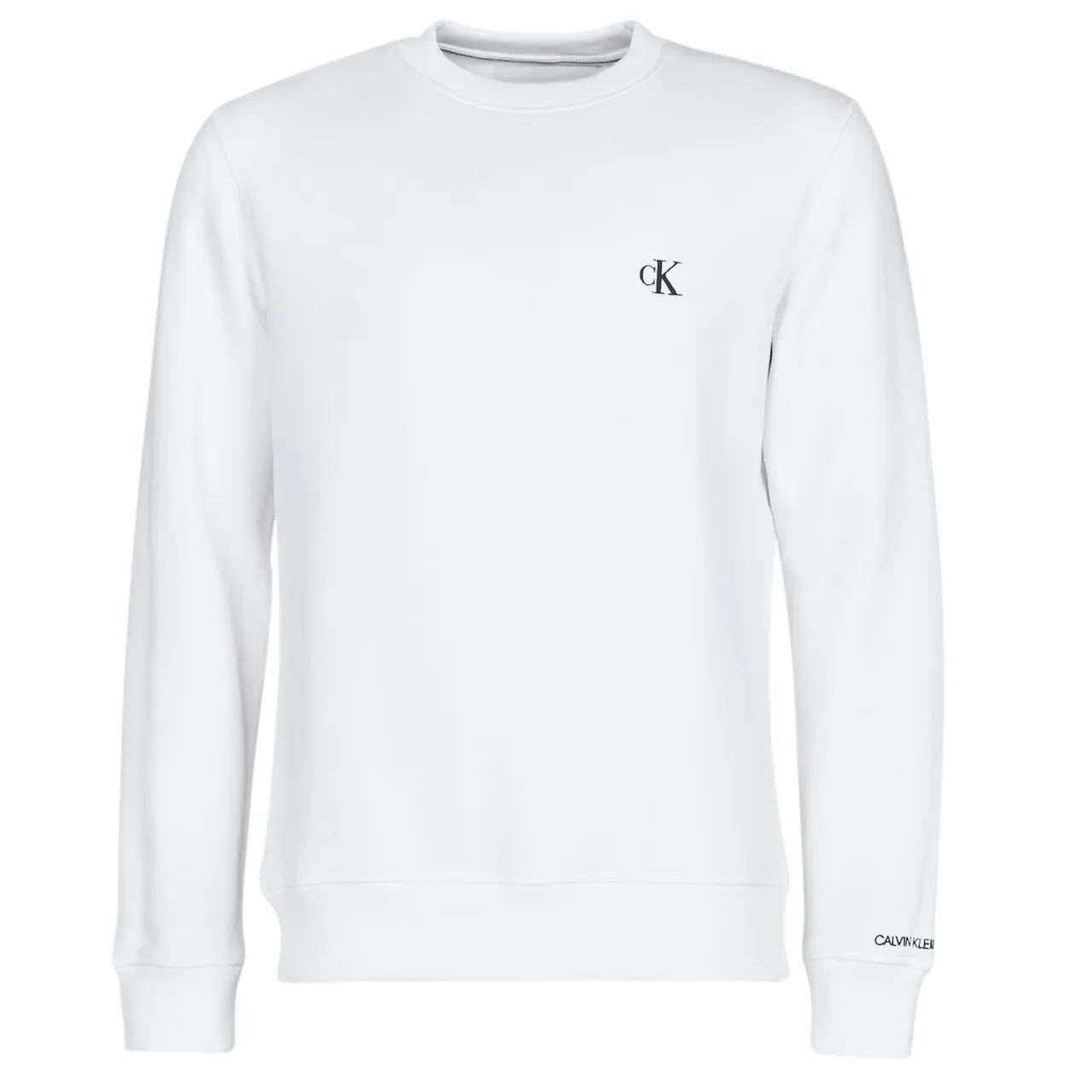 Calvin Klein Jeans  CK ESSENTIAL REG CN  men's Sweatshirt in White