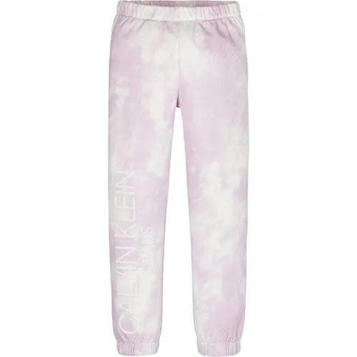 Calvin Klein Jeans Cloud AOP Jogging Pants - Pink