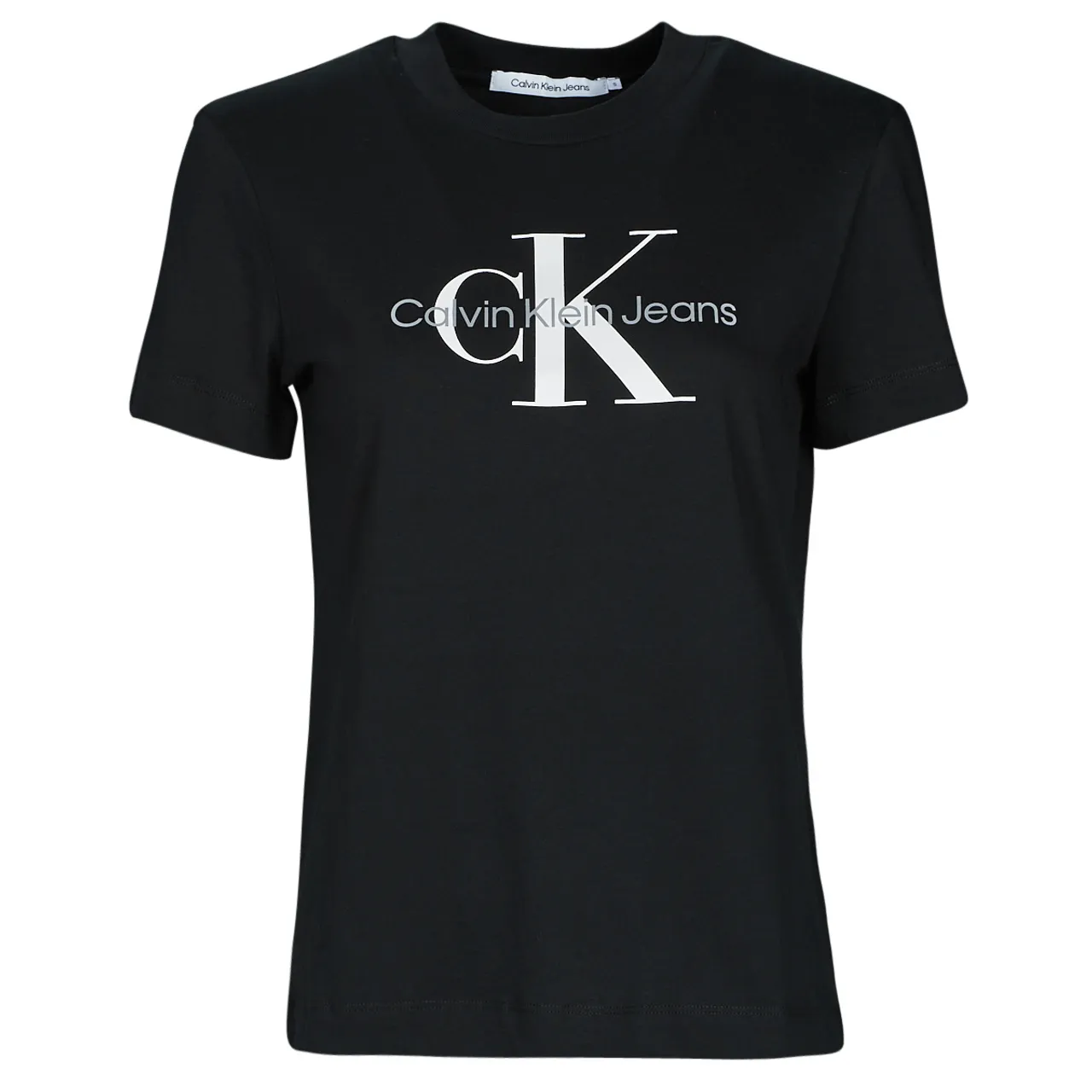 Calvin Klein Jeans  CORE MONOGRAM REGULAR TEE  women's T shirt in Black
