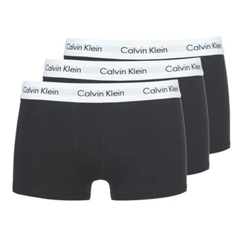 Calvin Klein Jeans  COTTON STRECH LOW RISE TRUNK X 3  men's Boxer shorts in Black