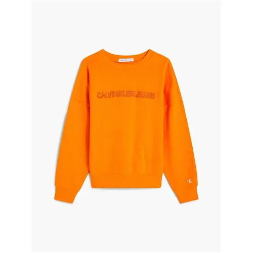 Calvin Klein Jeans Embroidered Sweater Boy's - Orange