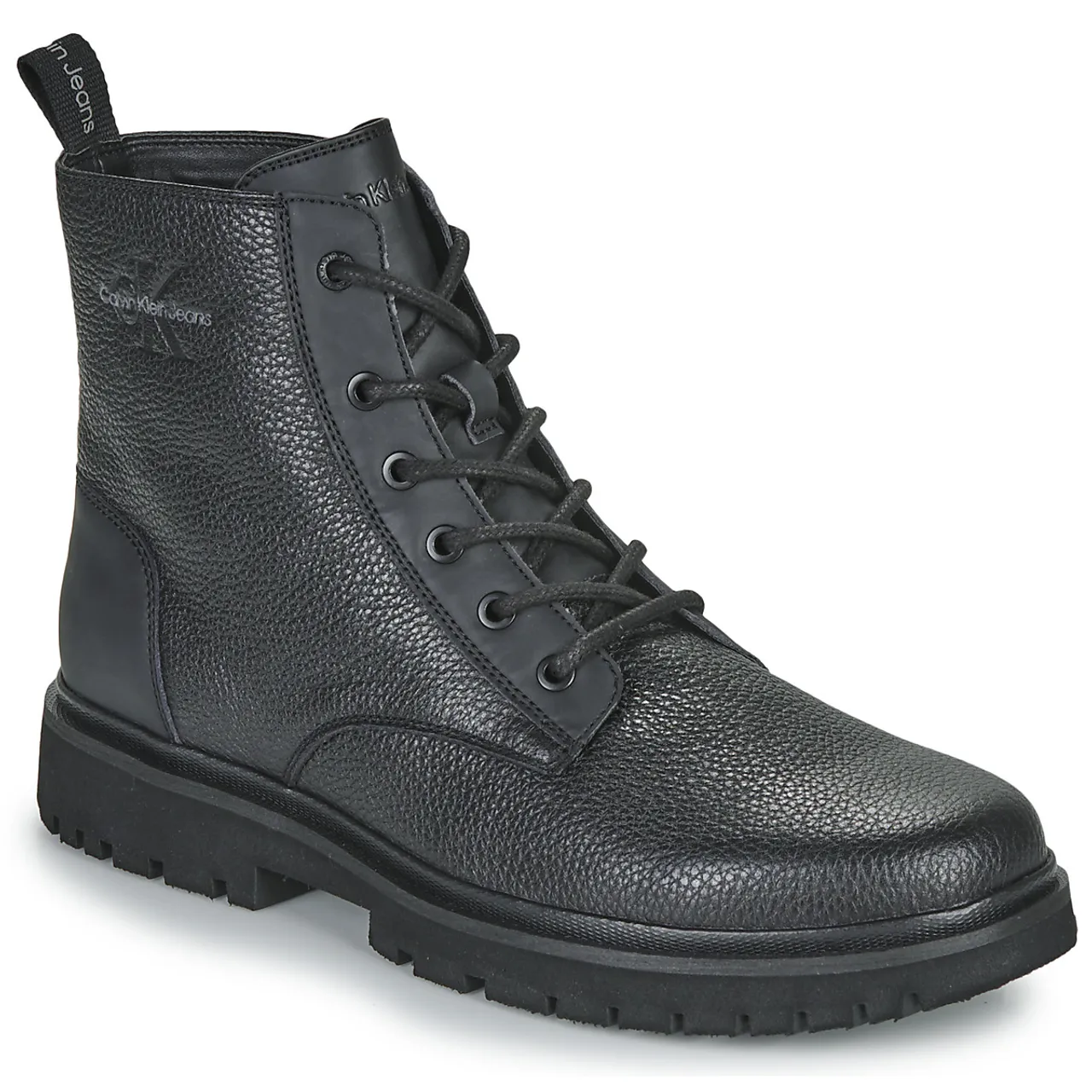 Calvin Klein Jeans  EVA MID LACEUP BOOT LTH  men's Mid Boots in Black