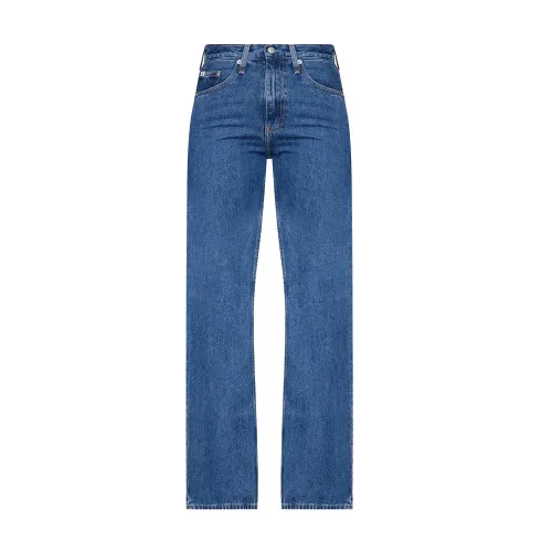 Calvin Klein Jeans , Flared Bootcut Jeans ,Blue female, Sizes: