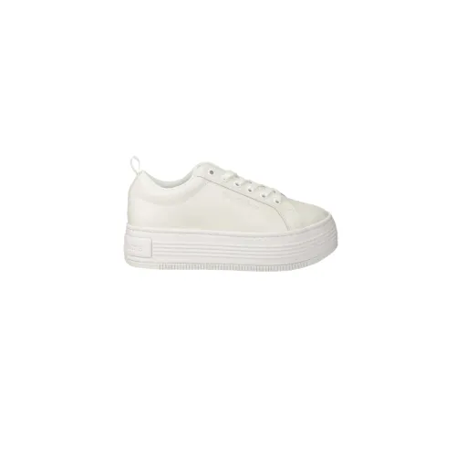 Calvin Klein Jeans , Flat Low Lace Sneakers ,White female, Sizes: