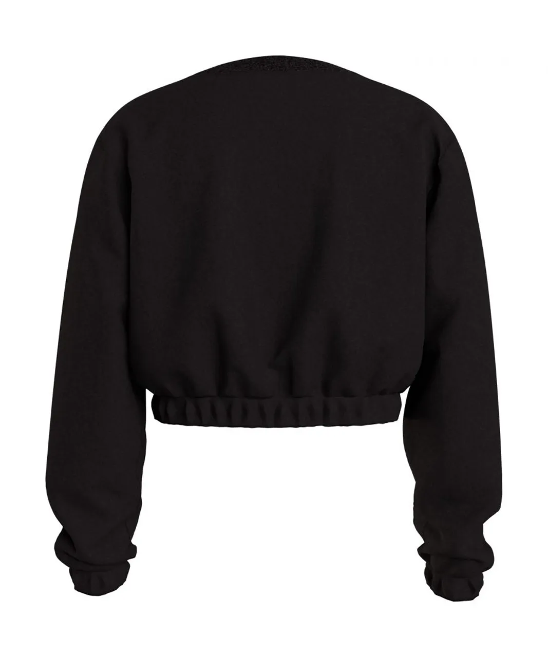 Calvin Klein Jeans Girls Box Logo Sweater - Black Cotton