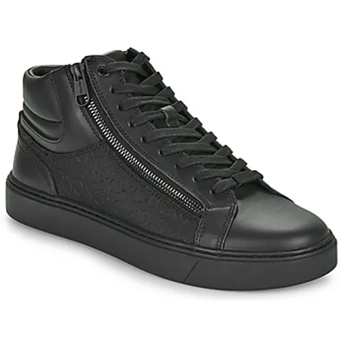 Calvin Klein Jeans  HIGH TOP LACE UP W/ZIP MONO  men's Shoes (High-top Trainers) in Black